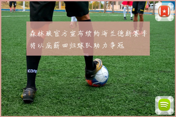 森林狼官方宣布续约海兰德新赛季将以底薪回归球队助力争冠